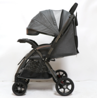 Poussette bébé 3 en 1 à vue dégagée Capacité de charge 20 kg Sac de rangement spacieux Poussette bébé pliable pour les enfants de 0 à 3 ans
