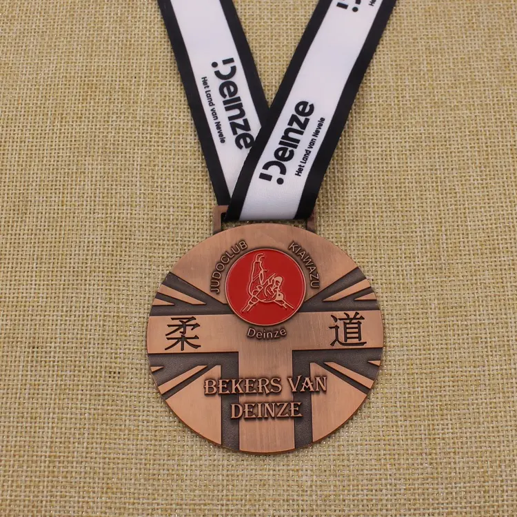 Metalen Antieke Gold Judo Medaille Karate Medaille Taekwondo Spel Medailles Promotie