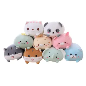 Personalizzato Kawaii peluche peluche giocattoli gatto orso Panda animale cuscino per dormire decorazione per la casa regalo per bambini adulti