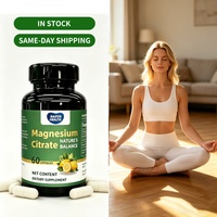 Capsules de citrate de magnésium en marque blanche OEM/ODM pour adultes : Soutien du sommeil, de la mémoire, de la santé des jambes, cardiaque et digestive - Naturel et végétalien