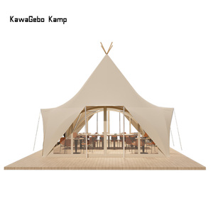 Kawagebo Kamp 6M, 4m ngoài trời PVC lớn khổng lồ Ấn Độ <span class=keywords><strong>Tipi</strong></span> <span class=keywords><strong>teepee</strong></span> kim tự tháp lều cho Đảng, glamping, đám cưới và các sự kiện - Product Image 3