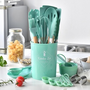 19 PCS Kitchen Useful Gadgets Cooking <b>Tools</b> Set <b>Silicone</b> Kitchen Utensils with Kitchen Knife - Product Image 6