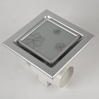 Ventilateur d'extraction électrique mural carré compact à pales en plastique pour salle de bain, fabriqué en usine OEM