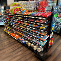 Étagères de présentation pour magasin de détail, gondole double face avec niveaux réglables pour magasin, supermarché, salon de beauté