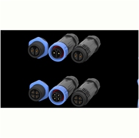 Conector Circular Multipolar de Aleación de Cobre con Certificación ISO9001, Impermeable IP68, Conexión Roscada M20, Enchufe Macho y Hembra