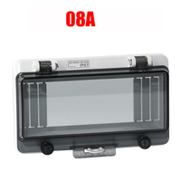 Caja de Distribución Eléctrica para Exteriores WNZJ CZ-08 IP67 Impermeable con Cubierta de Plástico y Ventana, 220V/400V 50/60Hz