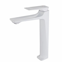 Robinet de lavabo en alliage de cuivre pour salle de bain, vente en gros transfrontalière, robinet anti-éclaboussures pour lavabo, eau froide et chaude