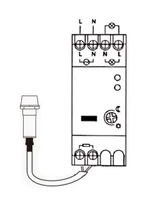 Relais à détection de lumière IGERCN THC-109B 25A, capteur numérique multifonctionnel, minuterie, 220VAC, IP22, 5-150LUX, certifié CE RoHS