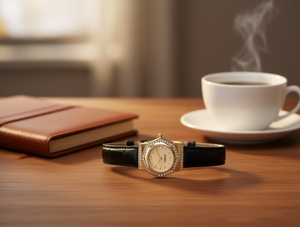 Reloj Citizen octogonal de cuarzo de 30 mm con bisel de diamantes y correa de cuero, reloj analógico elegante y lujoso para mujer - Product Image 2