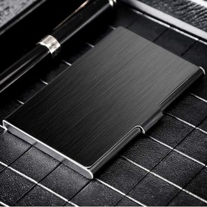 Black Stainless Steel Brushed Name <strong>Card</strong> <strong>Holder</strong> Available for Immediate Shipment - Product Image 6