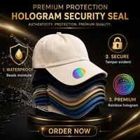 Étiquette de sécurité anti-contrefaçon avec code QR holographique pour casquettes et vêtements, étiquette d'authentification de marque personnalisée