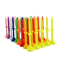 Tees de Golf Coloridos de Primera Calidad, con Control de Altura Profesional, Ligeros y Reutilizables para Entrenamiento de Golf