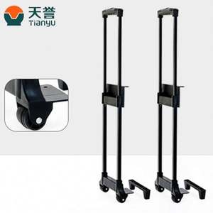 2 Section Iron <b>Waterproof</b> Adjustable Portable Extension Pull Rod Schoolbag Parts Telescopic Trolley Handle - Product Image 2