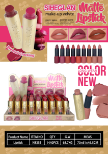 <span class=keywords><strong>Rossetto</strong></span> di Alta Qualità all'Ingrosso, Cosmetici Sexy <span class=keywords><strong>Rosso</strong></span> Opaco, Lucidalabbra Cremoso Impermeabile per Donna - Product Image 2