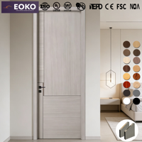 Porte intérieure en bois MDF moderne personnalisable EOKO pour les constructeurs, pour appartements, vente en gros