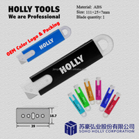 Geschenk-Automatik-Einziehbares Mini-Kartonmesser, Einziehbares Kartonmesser für Werbezwecke, Rechteckiger Kartonöffner mit Individuellem Logo