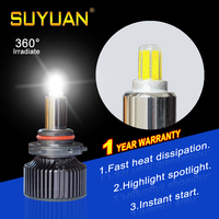 Éclairage automobile ultra-lumineux 92W L7 6000K 17000LM H1 H3 9005 H7 9006 Ampoule de phare LED pour voiture