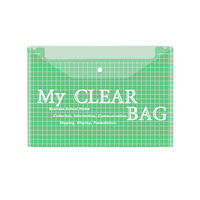 Bolsa de Almacenamiento de Archivos A4, Carpeta Transparente Simple, Organizador de Papelería, Material de PVC, Carpeta de Archivos para Documentos Escolares con Cierre de Botón