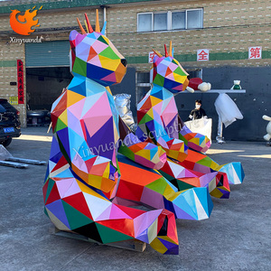 Tùy Chỉnh Trong Nhà FRP Sợi Thủy Tinh Gấu Điêu Khắc Hình Học Phim Hoạt Hình Động Vật Cửa Đầu Sàn Đấm Trong Đồ Trang Trí Cho Nhựa Thủ Công Mỹ Nghệ - Product Image 3