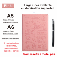 Cuaderno Creativo para Estudiantes, Venta Caliente, Disponible en Varios Colores, Cuaderno de Dibujos Animados A5
