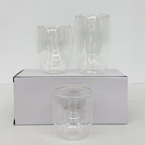 Bicchieri Trasparenti Senza Stelo Personalizzati per Bevande, Tazze Snow Globe, Vendita all'Ingrosso, Bicchieri da Caffè 8oz 12oz 15oz a Doppia Parete con Foro Pre-Forato - Product Image 4