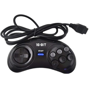 1.75m 16 bits 6 nút 9 pins có dây trò chơi điều khiển cho <span class=keywords><strong>Sega</strong></span> MD trò chơi Genesis phụ kiện cần điều khiển & Trò chơi bộ điều khiển - Product Image 1