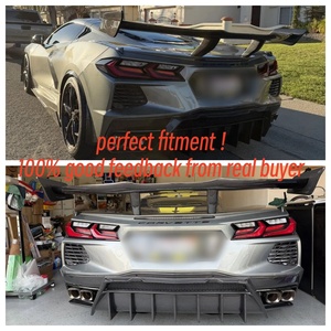 Diffuseur de pare-chocs arrière en fibre de carbone C8 Stingray pour <span class=keywords><strong>Chevrolet</strong></span> Corvette C8 Z07 Stingray 2020+ - Product Image 3