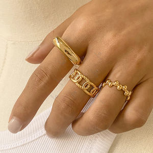 Joyería de Acero Inoxidable Lincy, Buen Precio, Alta Calidad al por Mayor, Hipoalergénica, Nueva Llegada, Anillo de Oro Emeling - Product Image 5