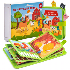 BABUR BBMT007 Libro Sensorial de Fieltro Montessori para Niños Pequeños, Juguete Educativo de Aprendizaje Temprano, Libro de Historias Tranquilas Transfronterizo - Product Image 5