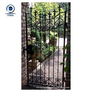 Puerta de Hierro Forjado con Relieve de Vid y Vidrio Esmerilado - Resistente al Óxido y un Encanto para la Entrada de la Villa - Product Image 5