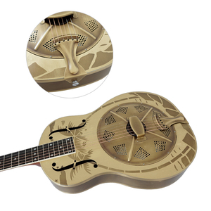 <span class=keywords><strong>Guitarra</strong></span> Acústica de Blues Vintage con Resonador de Metal de una Sola Vía, Marca Aiersi, Precio Mayorista, en Venta - Product Image 3