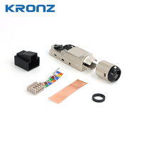 Conector Modular RJ45 CAT6A Sin Herramientas KRONZ, Clasificado por Clase, Fácil Terminación en Campo, Resistencia de Aislamiento de 1000V, Resistencia de Retención de 7.7kg
