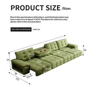 Nuevo Sofá de Tres Plazas 2026, Diseño Moderno y Simple para Apartamentos Pequeños, con Control Remoto Inteligente, Tapizado en Tela Chenille - Product Image 4