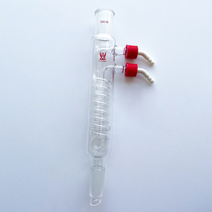 Condenseur à reflux en spirale en verre borosilicaté résistant à la chaleur CS Labglass avec raccords <span class=keywords><strong>de</strong></span> tuyauterie amovibles - Product Image 6