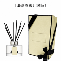 Diffuseur d'ambiance en rotin d'intérieur, motif carillon bleu, parfum Poire Anglaise et Fleur d'Oranger, pour cadeaux et mariages