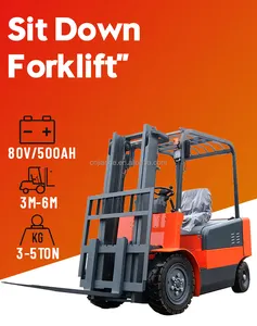 Yüksek kalite sıcak satış marka hidrolik ekonomik 3.5ton 3500kg 3000mm tam AC Motor 4 tekerlekli elektrikli Forklift