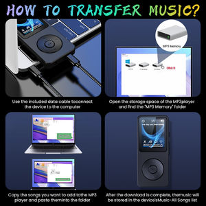 Reproductor MP3 de 1.8 Pulgadas Directo de Fábrica, BT 5.0, Radio FM, Libro Electrónico, Grabadora de Video, Compatible con Tarjeta TF de 128GB, Reproductor de Música Portátil - Product Image 4