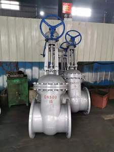 วาล์วประตูเหล็ก PN25 แบบลิ่ม พร้อมหน้าแปลน วัสดุ WCB ขนาด DN500 - Product Image 2