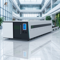 Machine de découpe laser à fibre industrielle CNC 6000W 12000W 6020 6025 6000x2500mm avec couvercle de protection en acier