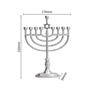 Low MOQ Wedding Hotel Decorate Silver Metal Candlestick Holder