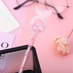 الأكثر مبيعًا لون مخصص اليد المحمولة السائبة الكرتون فراشة الترتر القرطاسية الكرتون لطيف لمعان الحلوى هلام القلم للتوريد - Product Image 6