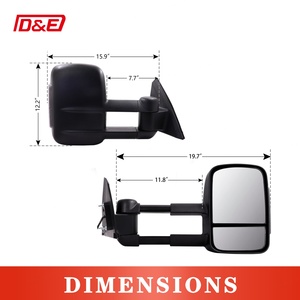 Luz de Señalización Negra Eléctrica para Espejo Retrovisor de Coche en la Cubierta Base de Aluminio 2023EBS para TRITON 2005-2015 - Product Image 2