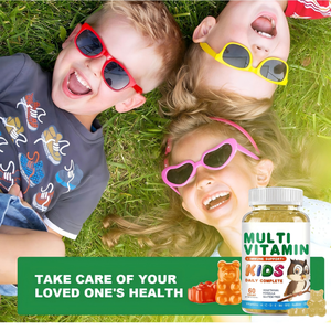 어린이용 종합 비타민 구미, 14가지 비타민과 미네랄 함유, 면역 지원, 채식주의자에게 적합 - Product Image 5