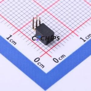 X1321FR-2x02-C43D24 Pin Socket Bent Lead Through Hole,P=1.27mm Connector 2x2P 1.27mm 1.27mm Square Hole - Product Image 1