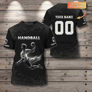 Set Personalizzato di Maglie da Pallamano con Nome, Testo, Numero, Regalo per la Squadra, T-Shirt, Polo, Felpa Hawaiana - Product Image 3