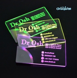 Llavero colorido de luces de tarjeta de visita LED creativas de fabricantes de origen directo para fiestas Nuevo extraño luminiscente - Product Image 2