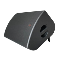 Enceinte de scène coaxiale passive au néodyme de 12 pouces, caisson en forme de coin, impédance de 8 ohms, 400 W RMS, performance live de groupe, studio