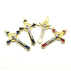 Aksesoris Religius Salib Yesus Kristus 4,5*7,6cm untuk Liontin Kalung Tasbih - Product Image 4