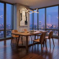 Table et chaises de salle à manger de luxe pour la maison, ensemble de salle à manger confortable pour hôtel, table et chaises de salle à manger pour villa, ensemble de mobilier de salle à manger pour restaurant