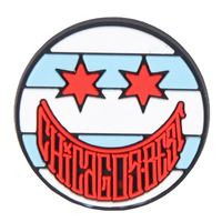 Fruit Chicago drapeau chaussures breloques pour sabot chaussures décoration sabot breloques Chicago Pizza sabot breloques pour la vente en gros
